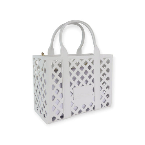 BORSA A MANO PLOT BIANCA