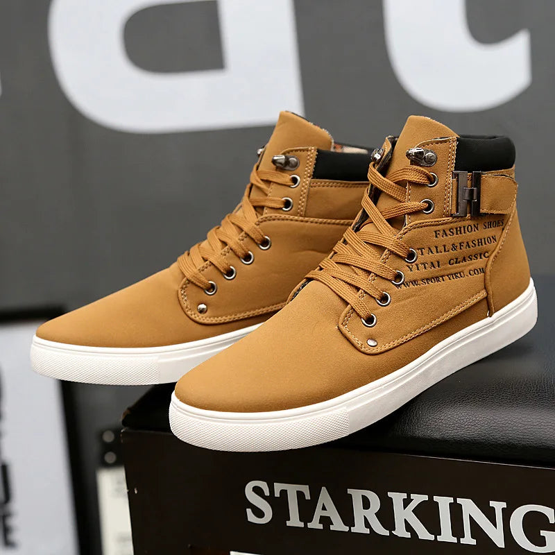 Nuove Scarpe da Skateboard da Uomo Eleganti Scarpe Casual Alte da Esterno Sneakers Tempo Libero Traspiranti Scarpe da Passeggio Chaussure Homme