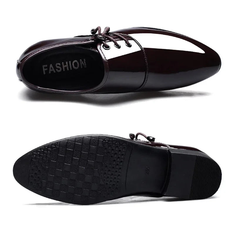 Shoes Men Leather Shoes Business Dress Shoes All-Match Casual Shock-Absorbing Footwear Wear-Resistant Plus Size Chaussure Homme