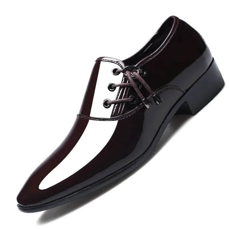 Shoes Men Leather Shoes Business Dress Shoes All-Match Casual Shock-Absorbing Footwear Wear-Resistant Plus Size Chaussure Homme