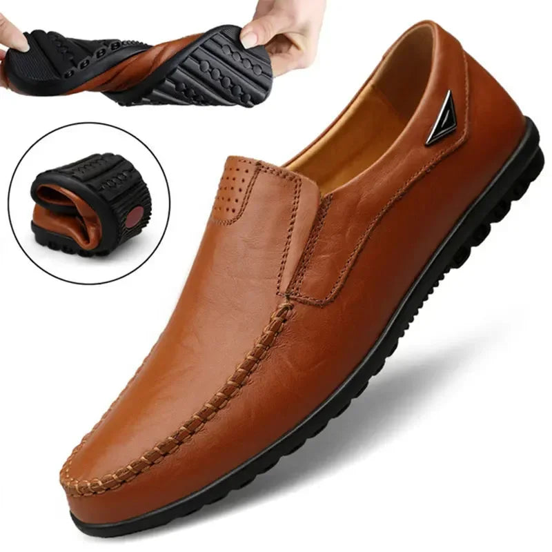 2026 Brand Men's Casual Shoes Soft Mens Loafers Outdoor Walking Driving Comfortable Slip-on Male Flats Chaussure Hommes Hot Sell