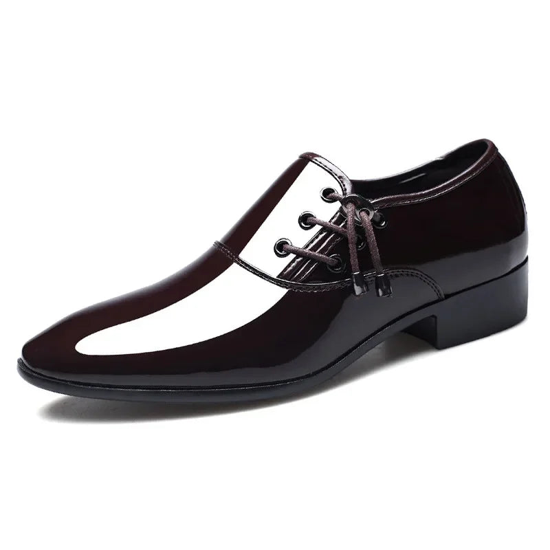 Shoes Men Leather Shoes Business Dress Shoes All-Match Casual Shock-Absorbing Footwear Wear-Resistant Plus Size Chaussure Homme