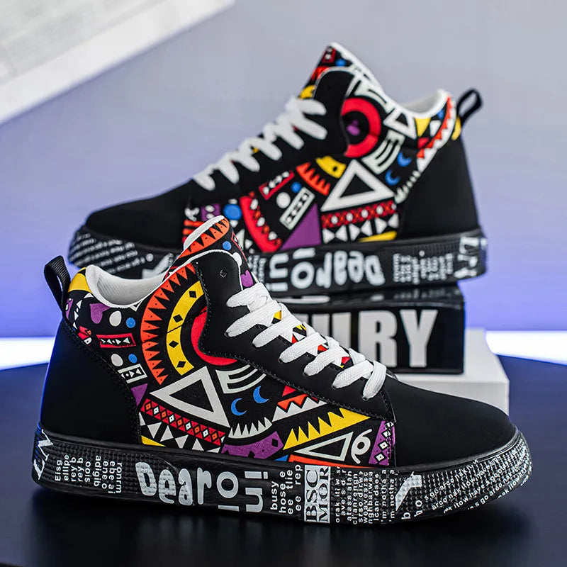 Men's Casual Shoes Skateboarding Shoes Outdoor Flats Sneakers Breathable Walking Lace up Shoes Leisure Shoes Chaussure Homme 48
