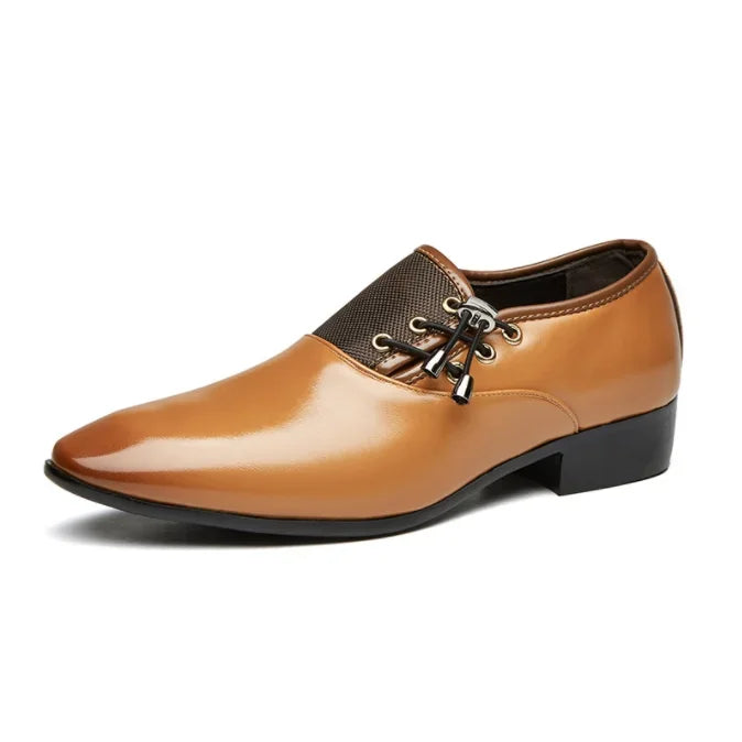 Shoes Men Leather Shoes Business Dress Shoes All-Match Casual Shock-Absorbing Footwear Wear-Resistant Plus Size Chaussure Homme