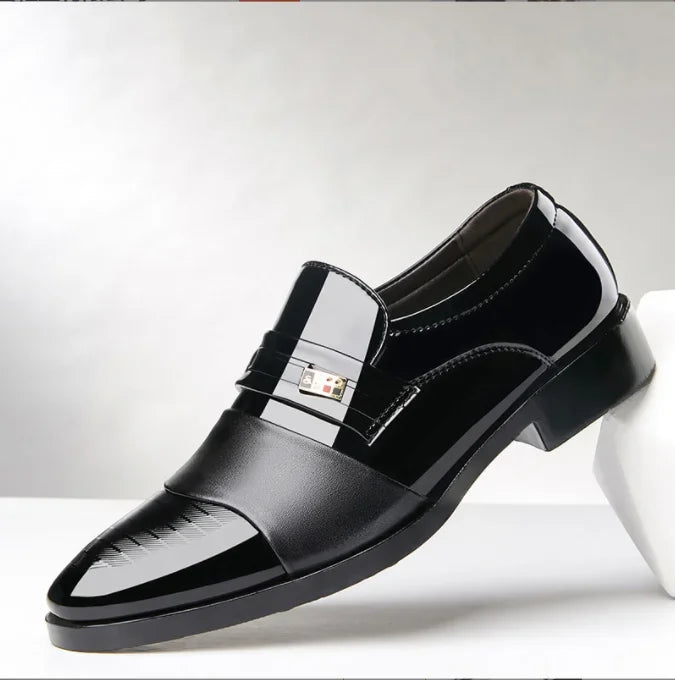 Shoes Men Leather Shoes Business Dress Shoes All-Match Casual Shock-Absorbing Footwear Wear-Resistant Plus Size Chaussure Homme