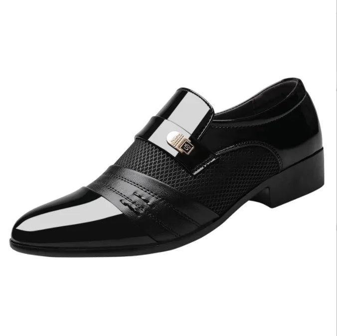 Shoes Men Leather Shoes Business Dress Shoes All-Match Casual Shock-Absorbing Footwear Wear-Resistant Plus Size Chaussure Homme