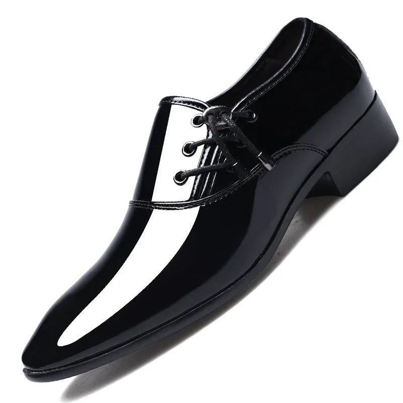 Shoes Men Leather Shoes Business Dress Shoes All-Match Casual Shock-Absorbing Footwear Wear-Resistant Plus Size Chaussure Homme
