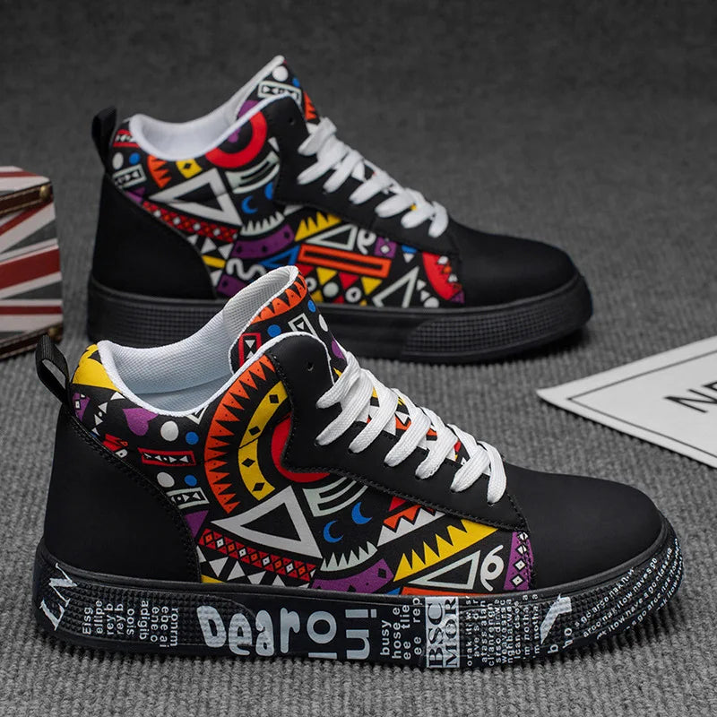 Men's Casual Shoes Skateboarding Shoes Outdoor Flats Sneakers Breathable Walking Lace up Shoes Leisure Shoes Chaussure Homme 48