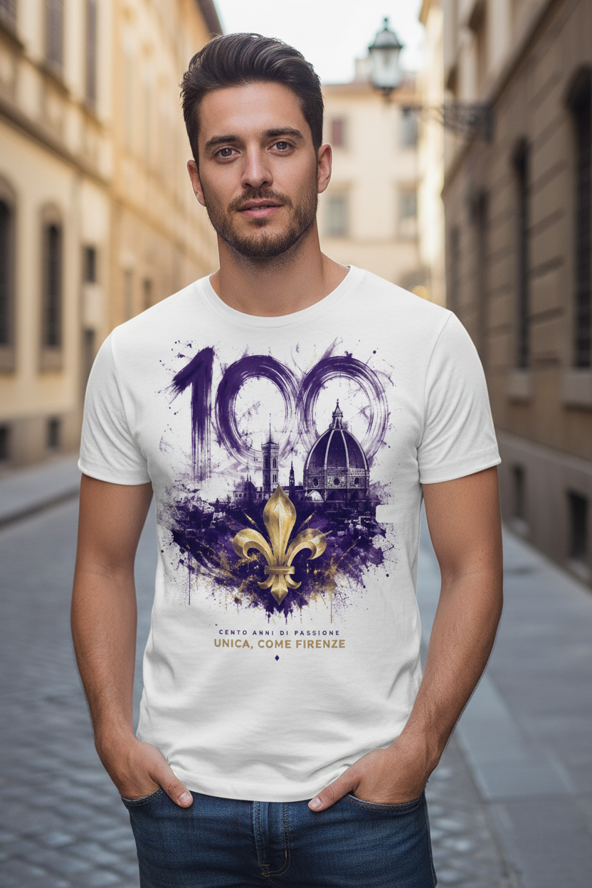 Firenze 100 – T-Shirt Centenario Viola 1926–2026 | GALESPORT