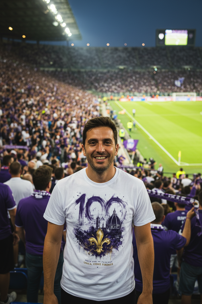 Firenze 100 – T-Shirt Centenario Viola 1926–2026 | GALESPORT