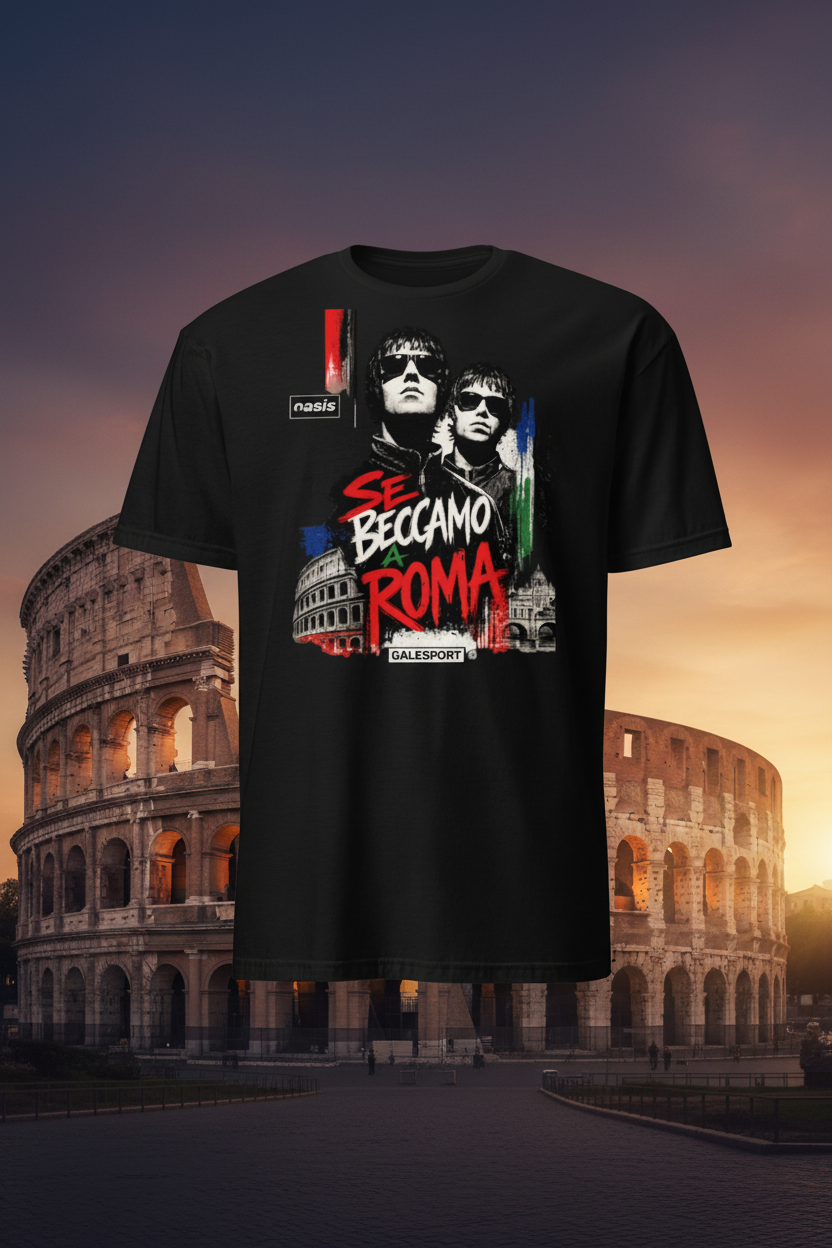 OASIS Roma Live Tour 2027 – T-shirt Unisex
