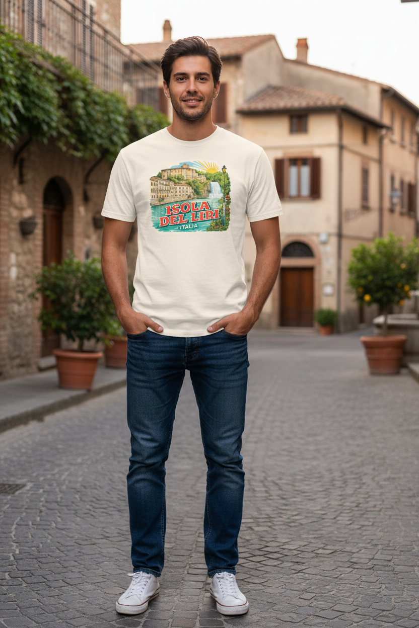 Isola del Liri – T-shirt Unisex Coordinate e Cascata